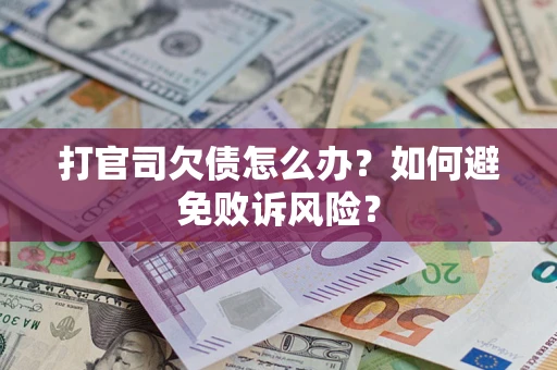 北京打官司欠债怎么办？如何避免败诉风险？
