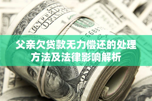 北京父亲欠贷款无力偿还的处理方法及法律影响解析